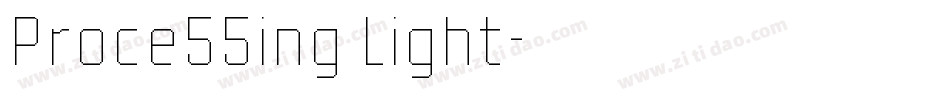 Proce55ing Light字体转换